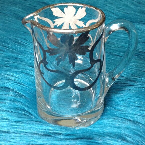 ANTIQUE Cream/Sugar and Ind. Salts, Traditional, Regency, Classic, Silver Inlaid - Picture 8 of 11